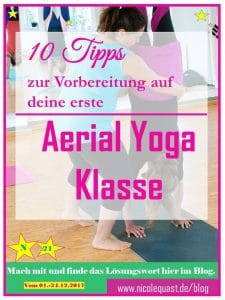 Aerial Yoga Vorbereitung