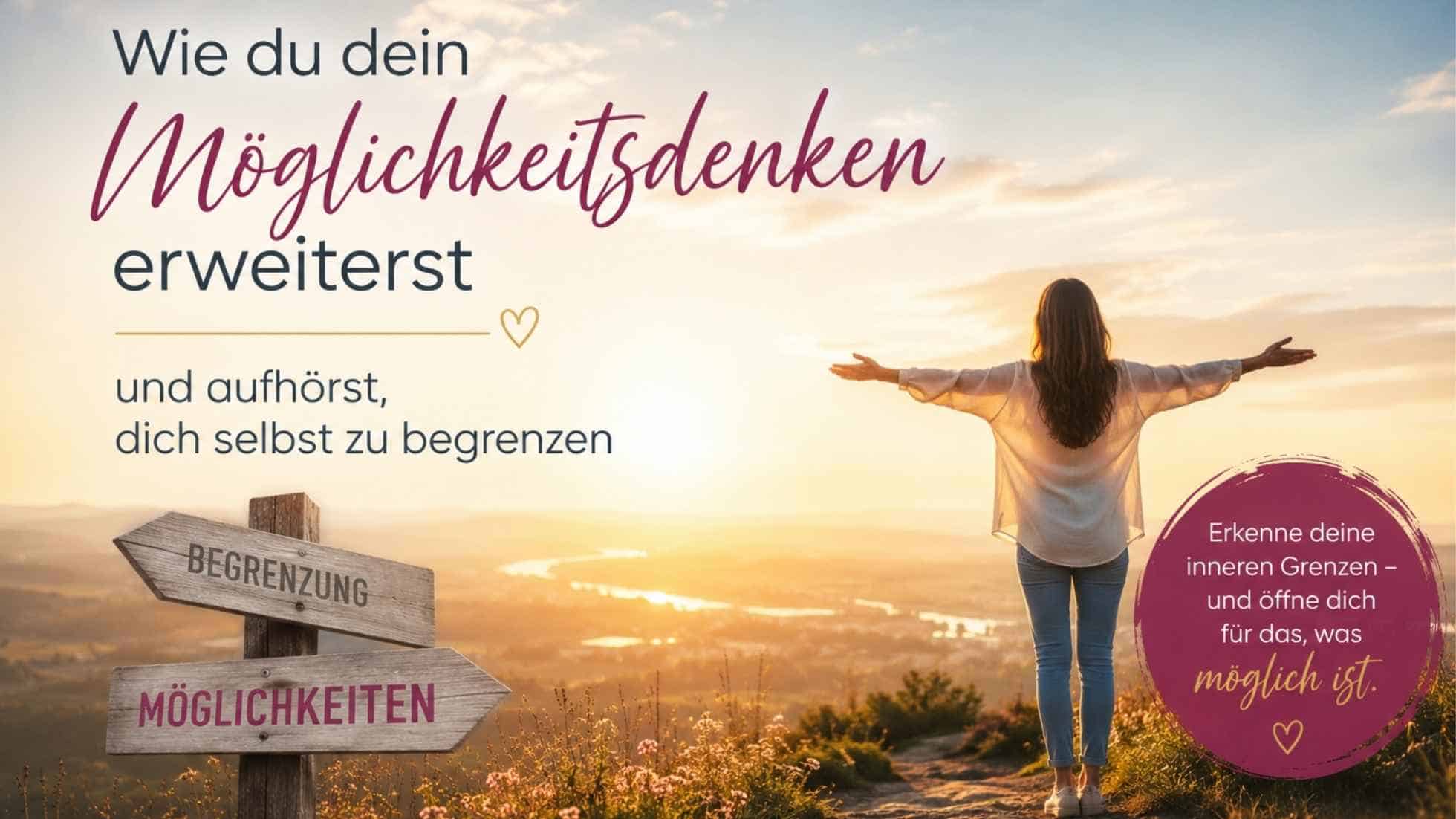 Wie du dein Möglichkeitsdenken erweiterst und aufhörst, dich selbst zu begrenzen
